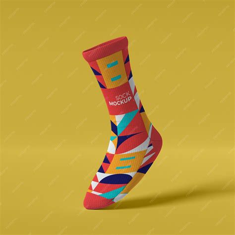 Premium PSD | Sock mockup design