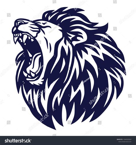 Roaring Lions Head Logo