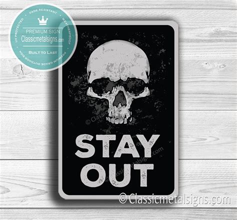 STAY OUT SIGN, Stay Out Signs, Vintage Style Faded Stay Out Sign, Keep ...