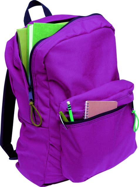 Backpack Student, backpack, purple, backpack png | PNGEgg - Clip Art ...