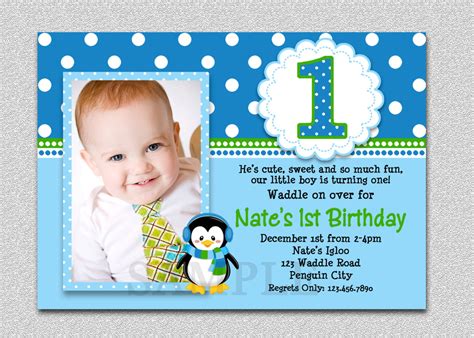 First Birthday Invitation Card Template – Mightyprintingdeals.com
