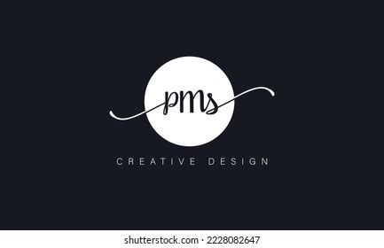 Pms Handwriting Logo Pms Logo Design Stock Vector (Royalty Free) 2228082647 | Shutterstock