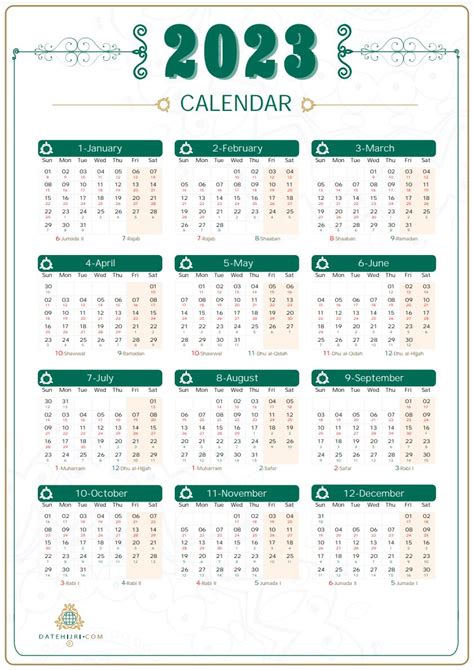 2024 Calendar With Islamic Dates Top Amazing List of - January 2024 Calendar Design