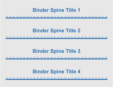 Free Printable Binder Spine Insert Templates [1, 2, 3 Inch] Label &Word