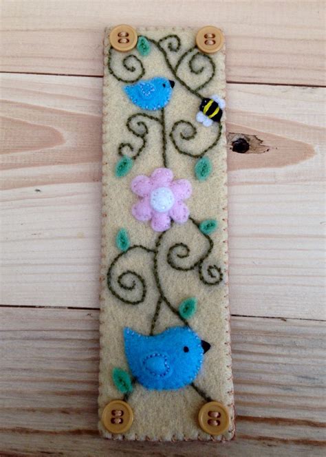 Felt bookmark Felt Bookmark, Felt Books, Bookmarks, Keychain, Personalized Items, Felting ...