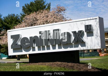 A logo sign outside of the headquarters of ZeniMax Media, parent ...