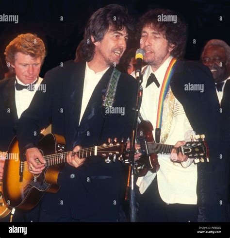 George Harrison and Bob Dylan 1988 Photo By John Barrett/PHOTOlink.net ...