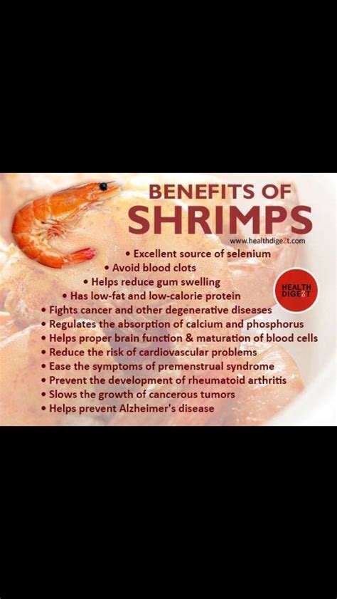 Shrimp Health Benefits. Shrimp Benefits, Health Protein, Swollen Gum ...