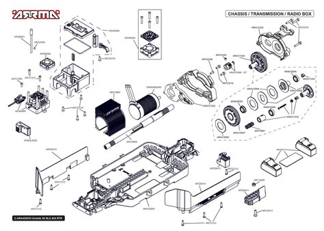 Arrma Granite BLX 4x4 Parts Exploded View (4302V3T2) — Adventure Hobbies & Toys