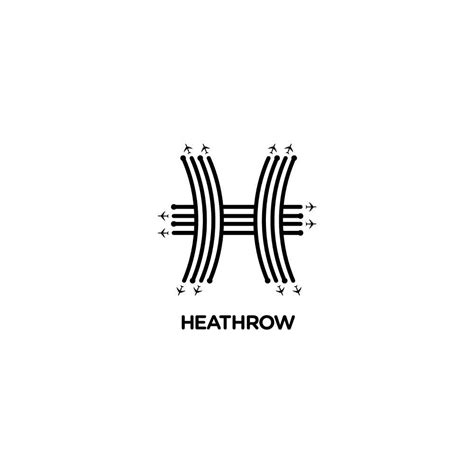 Heathrow logo by @LovinLondonUK on Instagram | Logo design