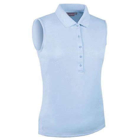 Glenmuir Ladies Jenna Sleeveless Polo Shirt - Features: 100% ...