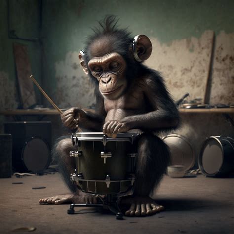 ArtStation - Drumming Monkey