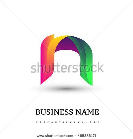 N letter colorful logo, Vector design template elements for your ...