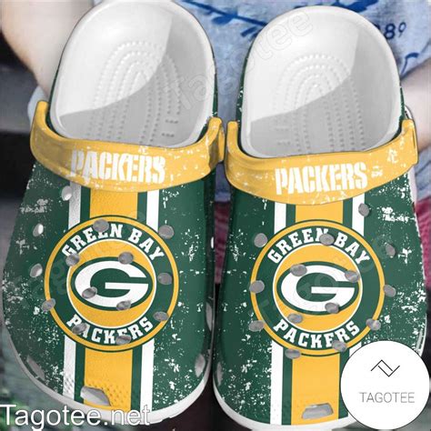 Green Bay Packers Logo Football Team Crocs Clogs - Tagotee