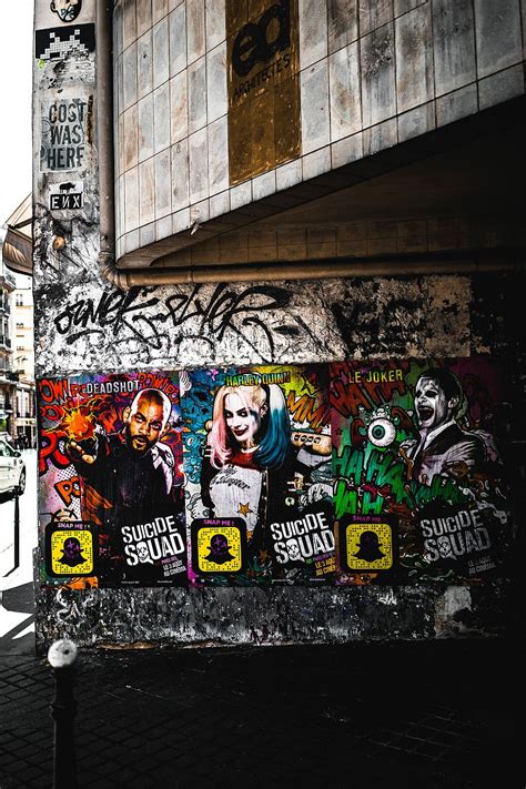 HD wallpaper: Suicide Squad wall graffiti, Suicide Squad poster ...