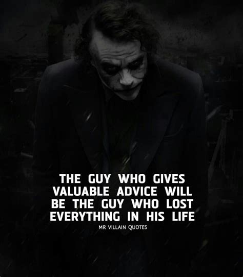 Pin by 𝓐𝓛𝓲 on mr_villain_quotes | Villain quote, Joker quotes, Warrior quotes