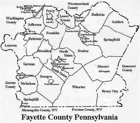 PAGenWeb - Fayette County - Township Maps