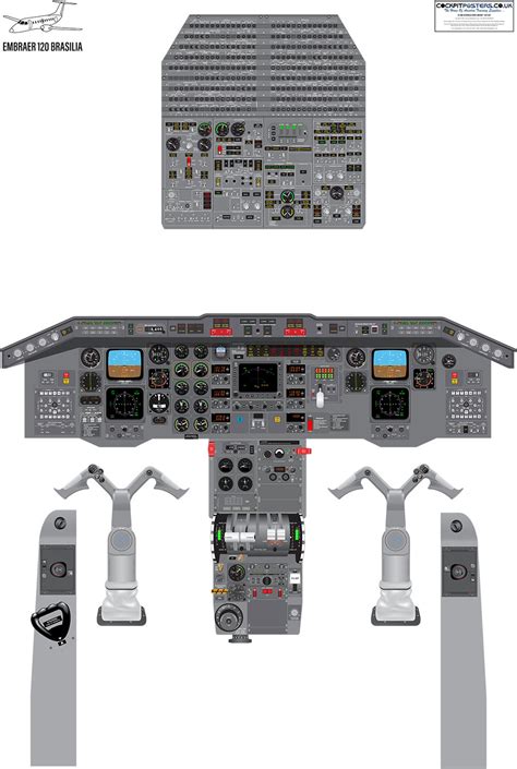 Embraer EMB 120 Brasilia Cockpit Poster - Etsy