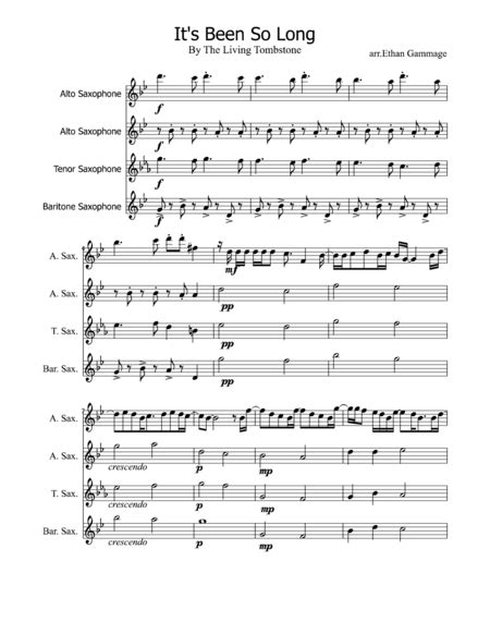 It's Been So Long Sheet Music | Yoav Landau | Woodwind Ensemble