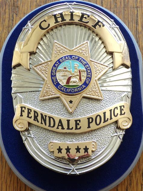 FERNDALE POLICE DEPARTMENT - ER Badge