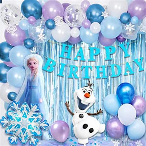 Frozen Birthday Decorations, Frozen Birthday Party Supplies Balloons Party Decoration - Etsy