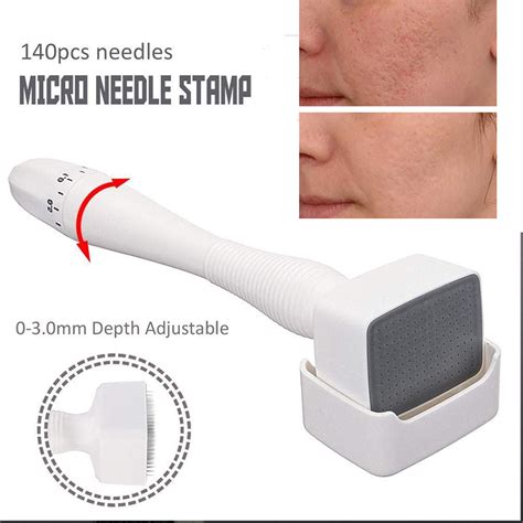 Derma Stamp Skin Stamp Adjustable 140 Tip 0~3.0mm Stainless Steel for Wrinkles Acne Scars ...