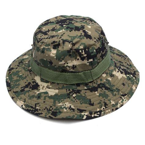 Military Boonie Hat Camo Cover Wide Brim Camouflage Camping Hunting Cap at Banggood