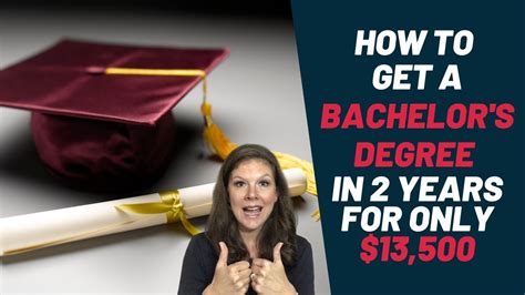 How To Get a Bachelor's Degree in 2 Years for Only $13,500 - YouTube