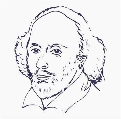 William Shakespeare - Sketch, HD Png Download - kindpng