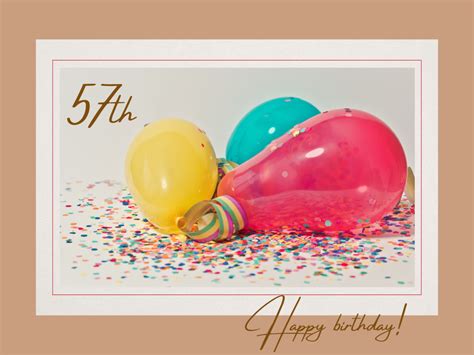 Happy 57th birthday card 1