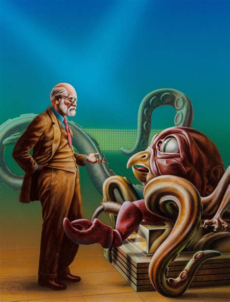 Barclay Shaw cover art for The Remaking of Sigmund Freud (1985 ...