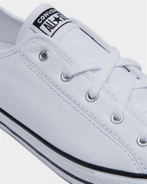 Converse Womens Dainty Leather Low Shoe - White | SurfStitch