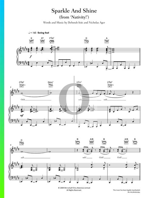 Sparkle And Shine Piano Sheet Music from Nativity! by Nicholas Ager ...