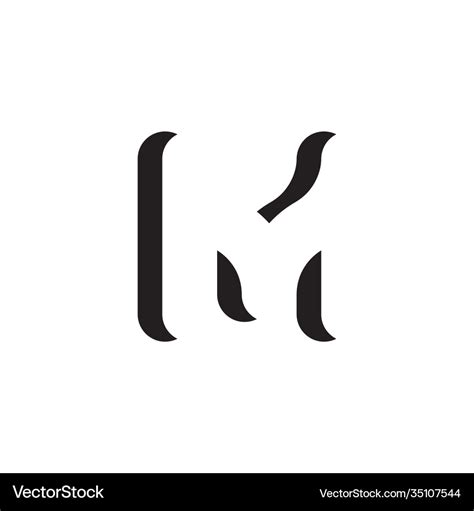 Invisible letter m negative space logo icon Vector Image