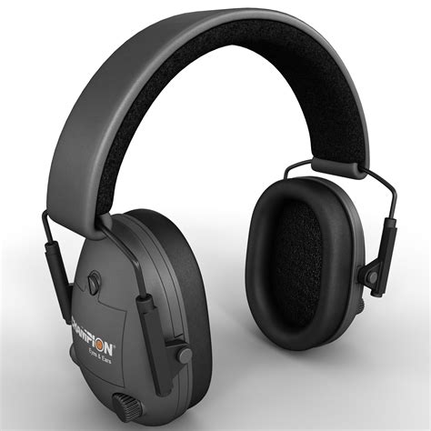 3d electronic ear muffs model