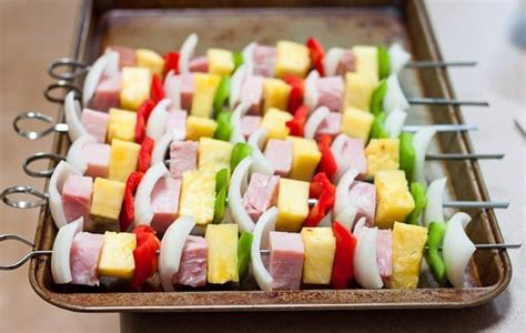 Grilled Ham & Pineapple Skewers Recipe