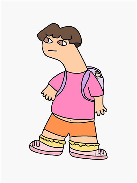 "Dora Sticker" Sticker for Sale by 1R1S | Redbubble