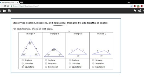 Isosceles Scalene And Equilateral Triangles