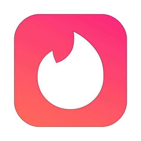 Premium Vector | Tinder app icon Dating app logo