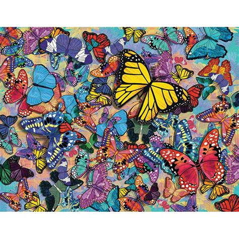 Springbok's 500 Piece Jigsaw Puzzle Butterfly Frenzy - Walmart.com - Walmart.com