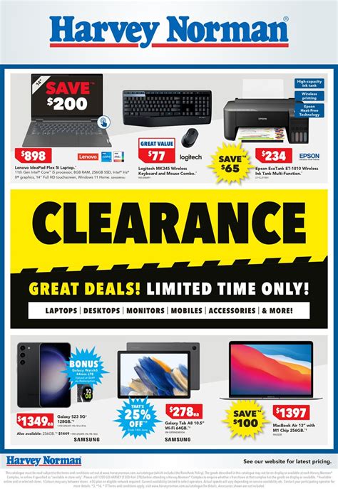 Harvey Norman Computer Clearance from 6 June