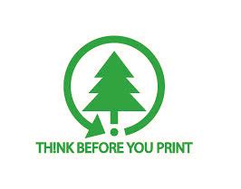 Think before you Print logo circle | Katie Conway | Flickr