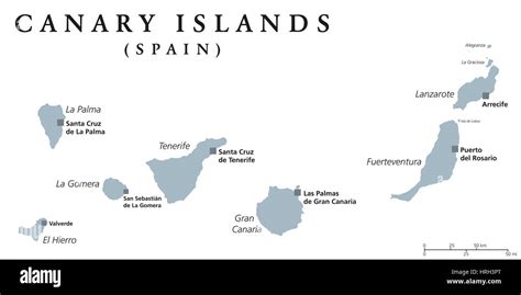 Canary islands map hi-res stock photography and images - Alamy