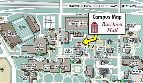 Youngstown State Campus Map | Ferry Map