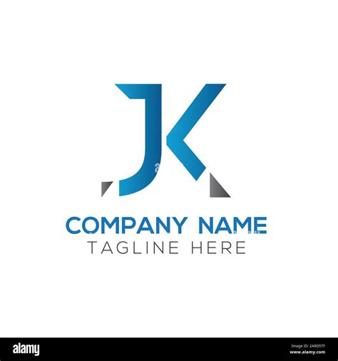 letter JK Logo Design Vector Template. Initial Linked Letter Design JK Vector Illustration Stock ...