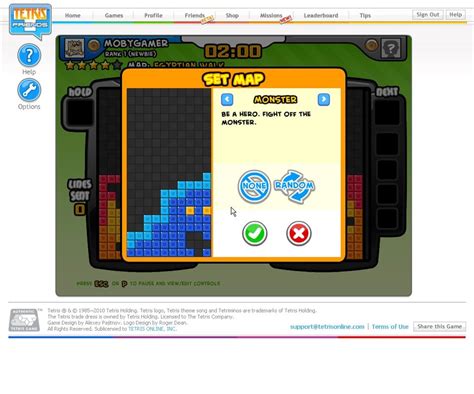 Screenshot of Tetris Friends (Browser, 2009) - MobyGames