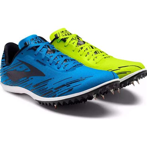 Mach 18 Mens Cross Country Running Spikes Nightlife/BrooksBriteBlue ...