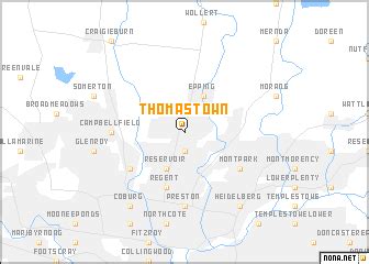 Thomastown (Australia) map - nona.net