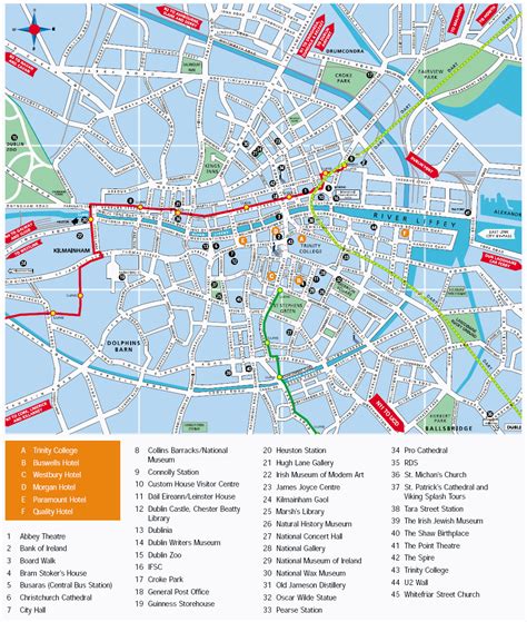 Dublin Map and Dublin Satellite Image