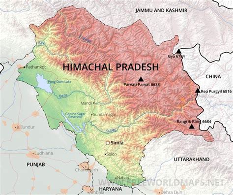 Himachal Pradesh Maps